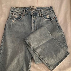 AF “The Ankle Straight Ultra High Rise, Curve Love, Jeans, Lite, 10R